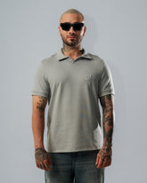 Polo Relaxed Fit Gris Cemento